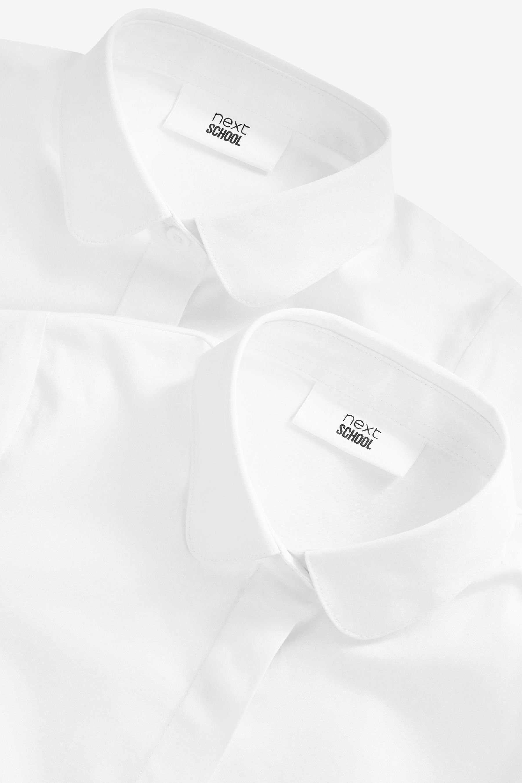Next Kurzarmbluse Premium-T-Shirts mit rundem Kragen, 2er-Pack (2-tlg)