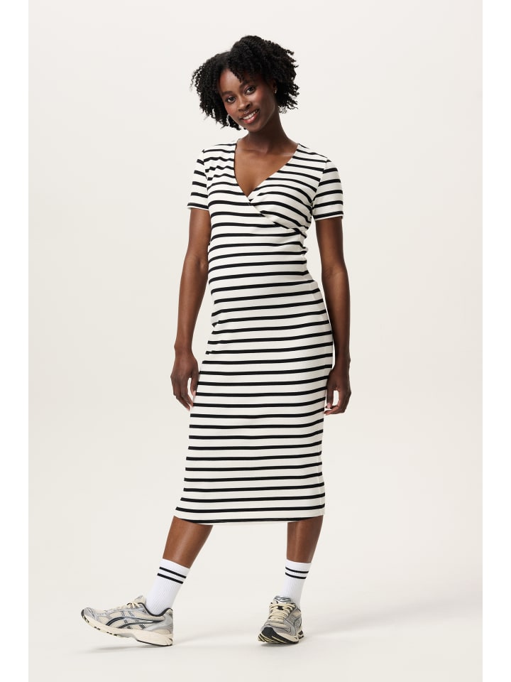 Noppies Still-Kleid Soiree in Cream Stripe günstig kaufen
