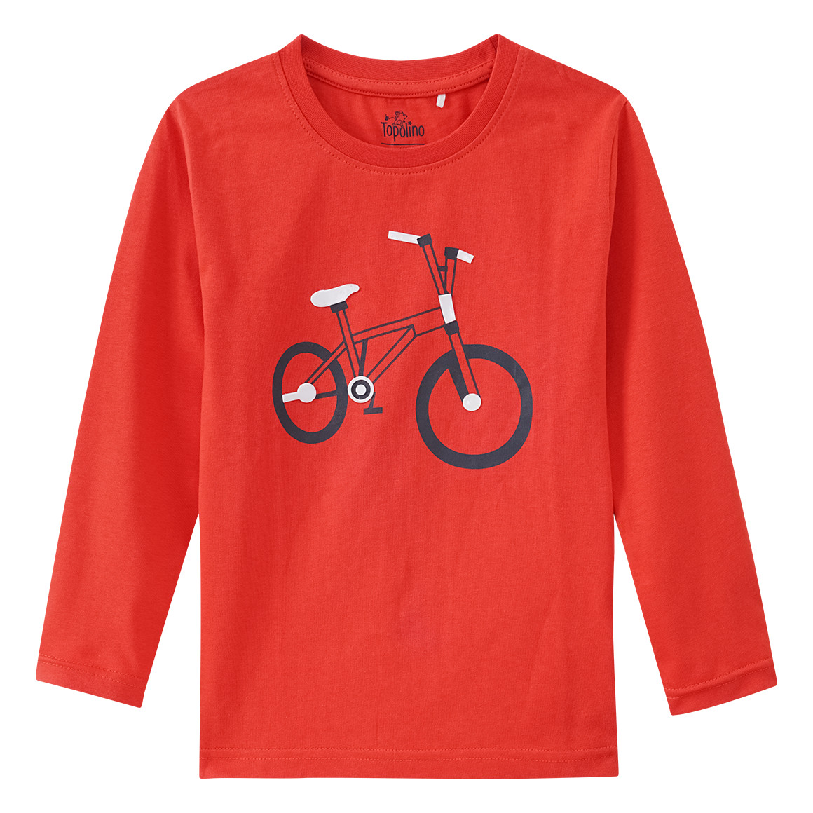 Jungen Langarmshirt mit Fahrrad-Motiv