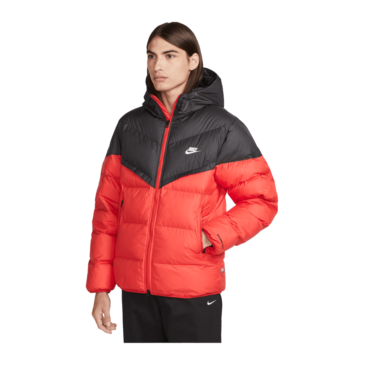 Nike Windrunner Kapuzenjacke Schwarz F011