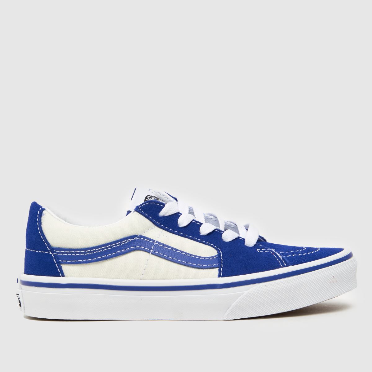 Vans vita & blå sk8-low juniorsneakers