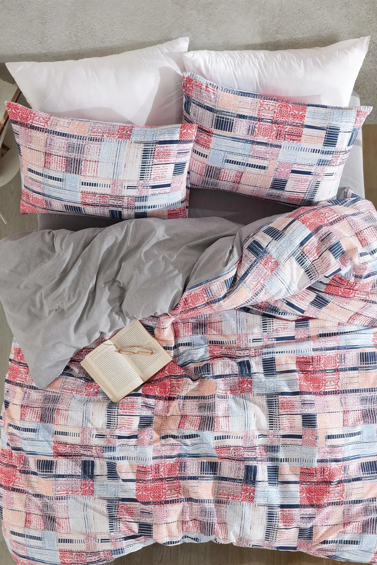 Zeynep Tekstil  Brandon-Bettbezug-Set für Einzelbett