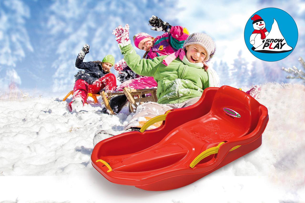 Jamara e.K. JAMARA Snow Play Bob Comfort 80 cm rot mit Bremse