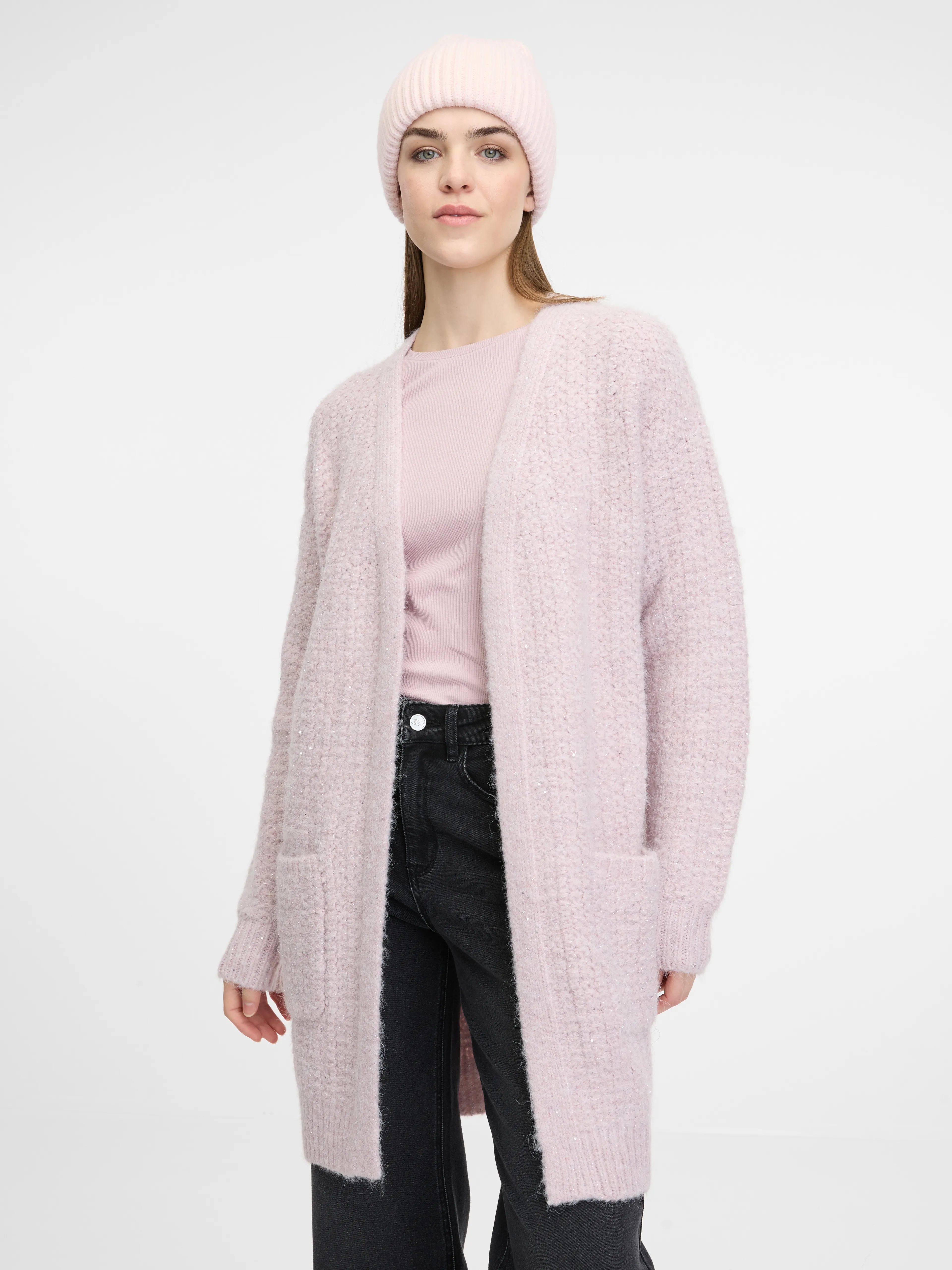 Hellrosa Damen Cardigan ORSAY