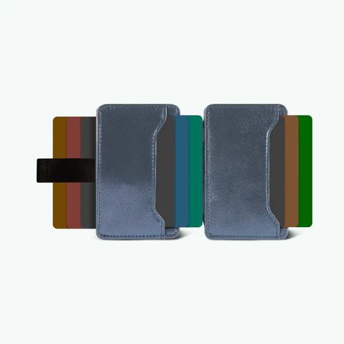 Larissa navy blue card holder