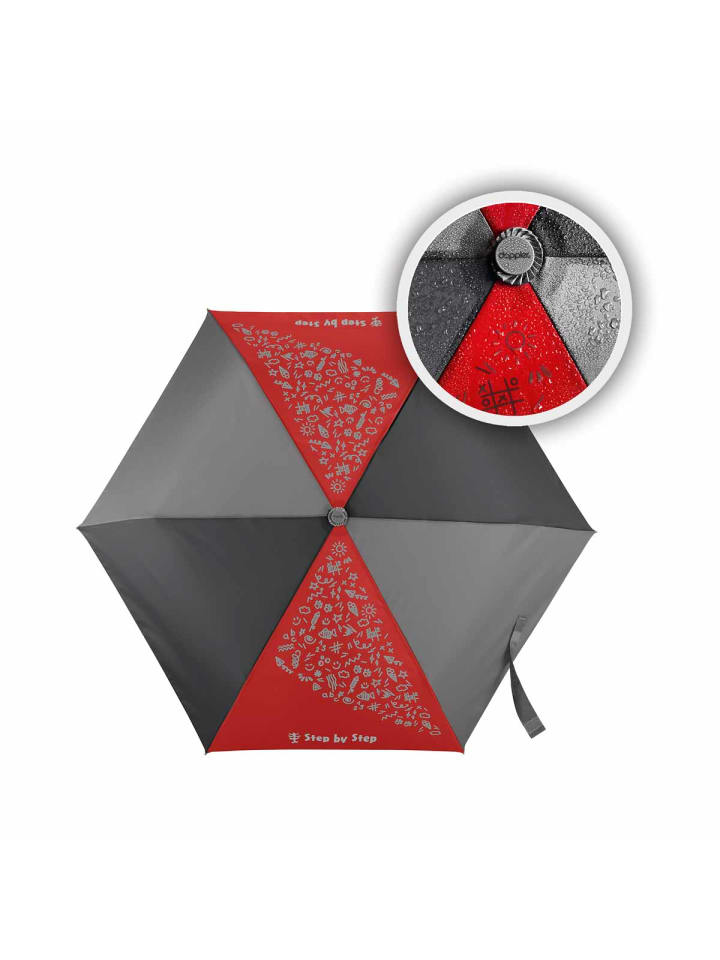 Step by Step Regenschirm Magic Rain EFFECT Petrol in Rot günstig kaufen onesize