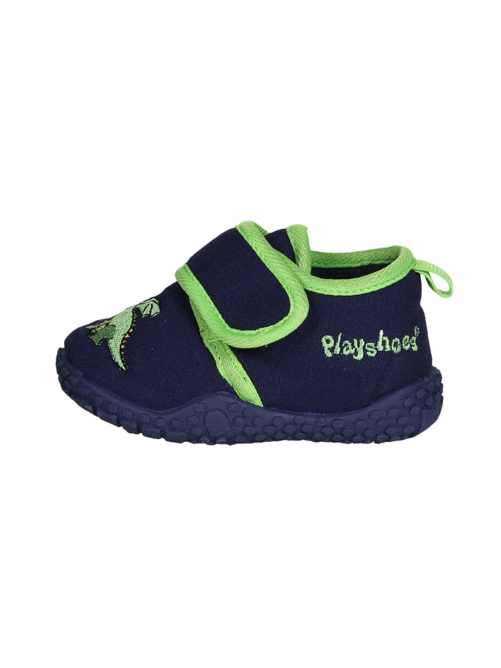 Playshoes Hausschuh Drache in Marine günstig kaufen