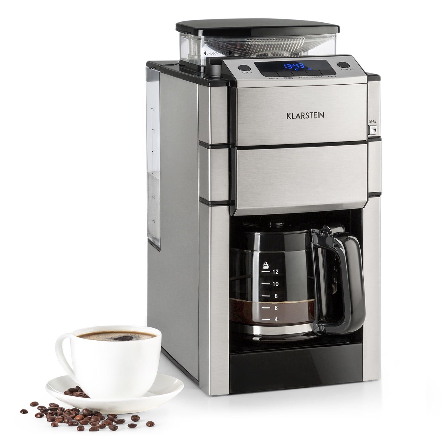 Klarstein Filterkaffeemaschine Aromatica X, 0l Kaffeekanne