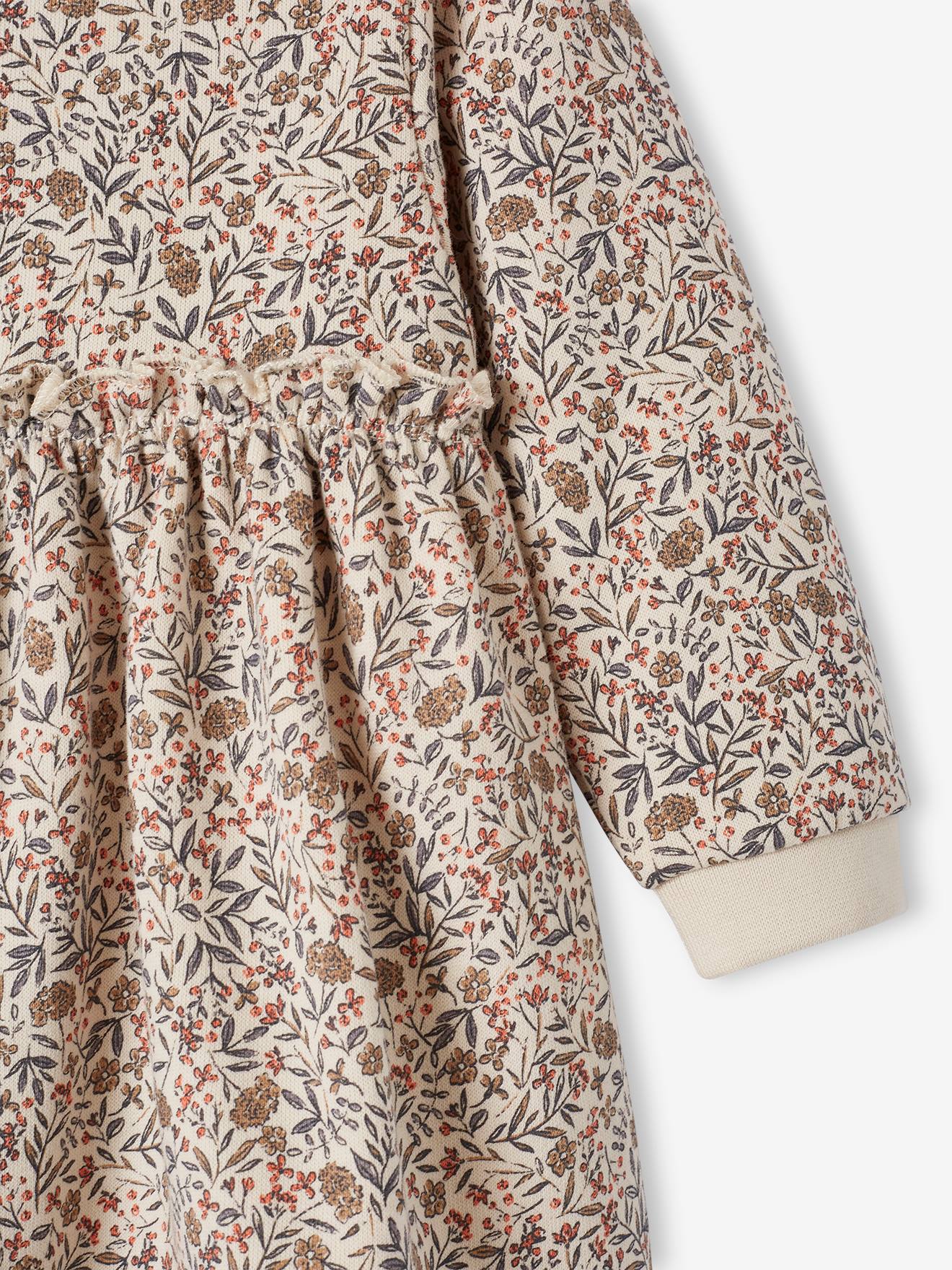 Robe bébé en molleton bleu nuit