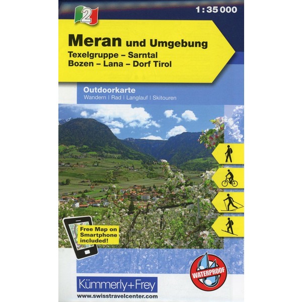 KuF Italien Outdoorkarte 02 Meran und Umgebung 1 : 35.000 - Wanderkarte