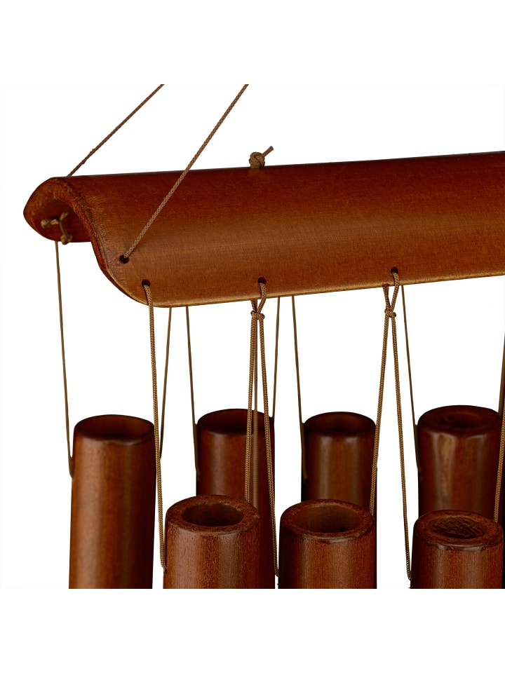 relaxdays Bambus Windspiel in Natur - (B)18,5 x (H)58,5 x (T)6,5 cm günstig kaufen onesize