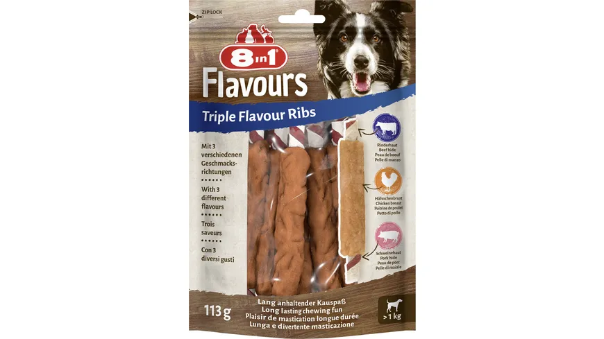 8in1 TRIPLE FLAVOUR ribs 113 g