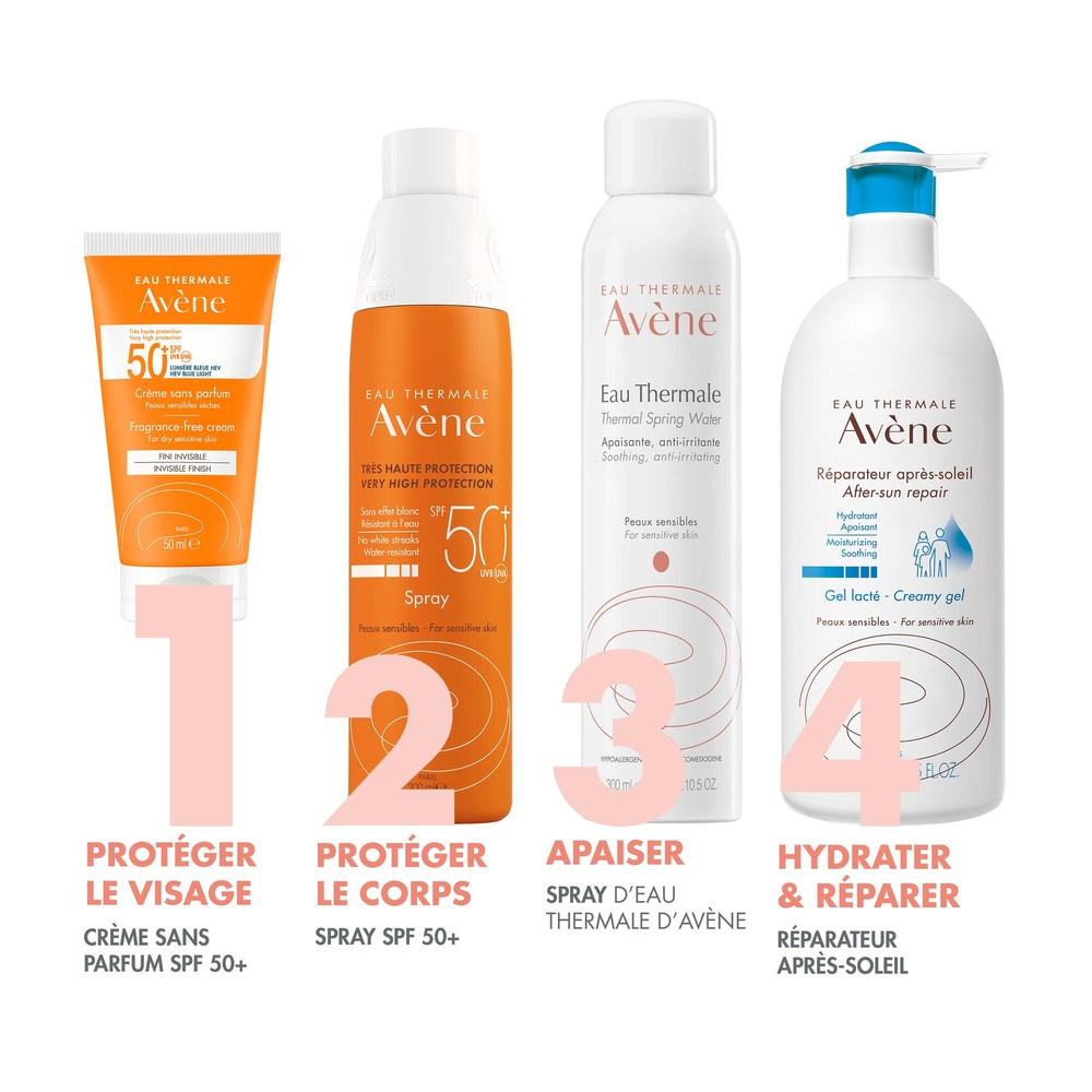 Avène Eau Thermale Avène  Solaire Crème 50+ Pe aux sensibles sèches sans parfum 50ml Crème solaire