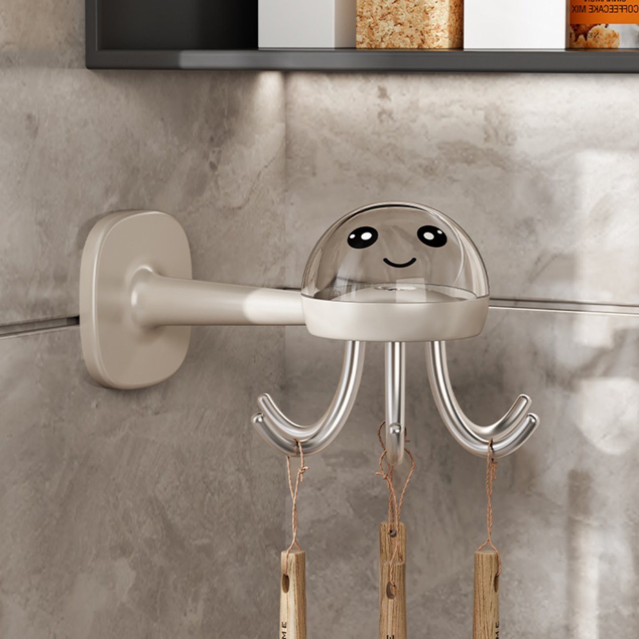 Union Reisen Wandhaken 2-teilige, stanzfreie, multifunktionale, drehbare Haken, (2-St)