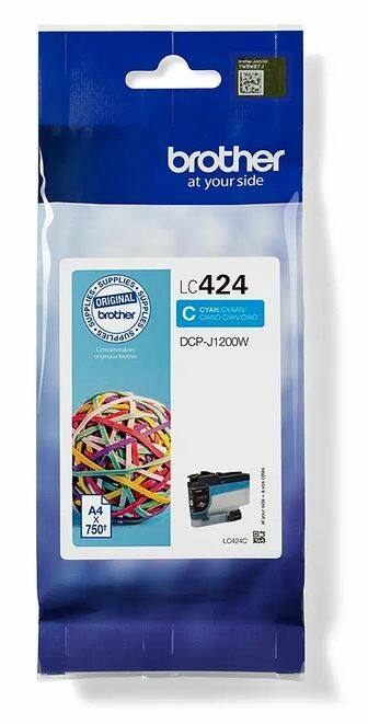 Brother LC424C Original Tintenpatrone Cyan
