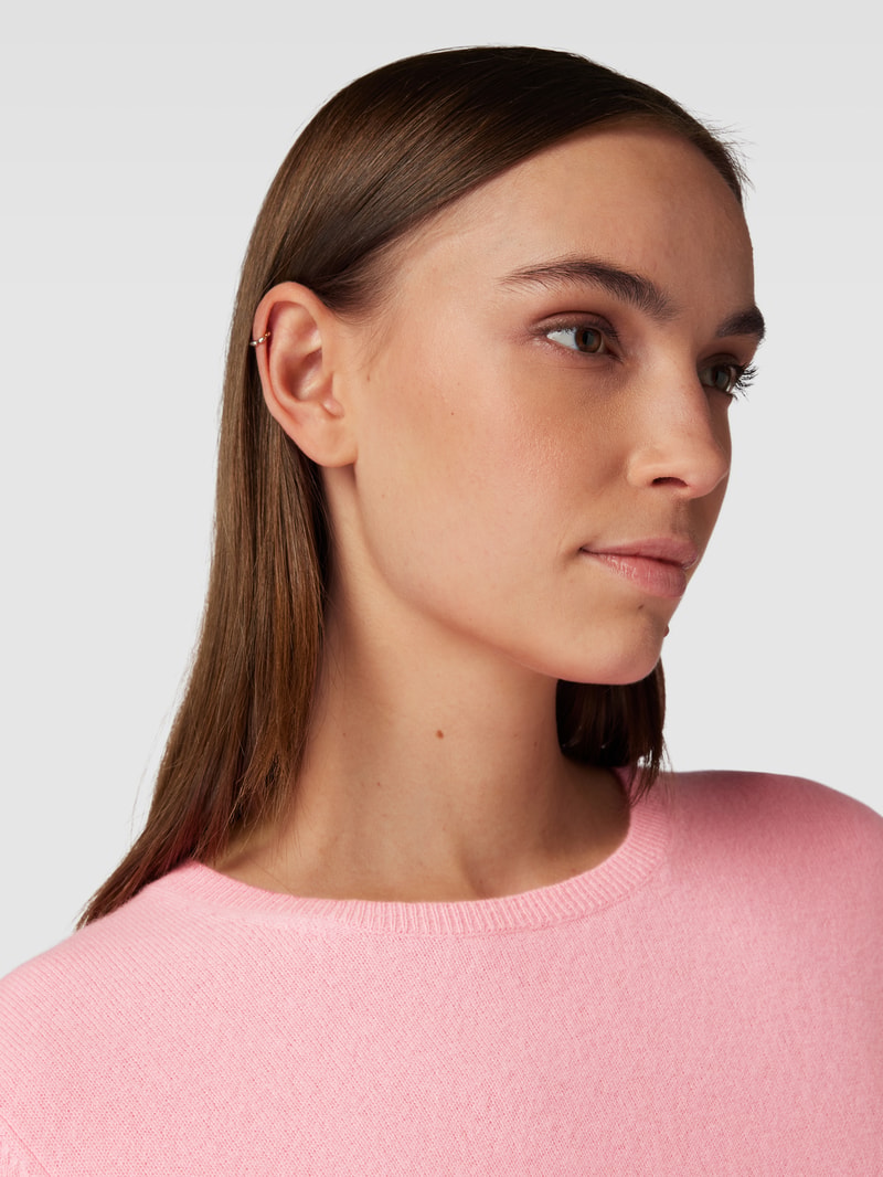 Strickpullover mit Rundhalsausschnitt im 2er-Pack in pink