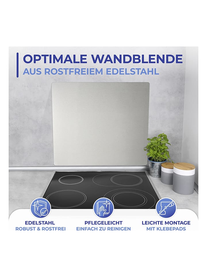 Wenko Herdabdeckplatte in Silber - (L)50 x (B)56 cm günstig kaufen onesize