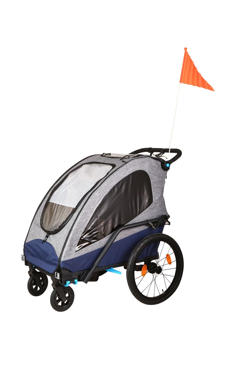 Econ- Way Econ-Way 3in1 Alu 2er Kinderwagen Fahrradanhänger & Joggingwagen faltbar inkl. Zubehör