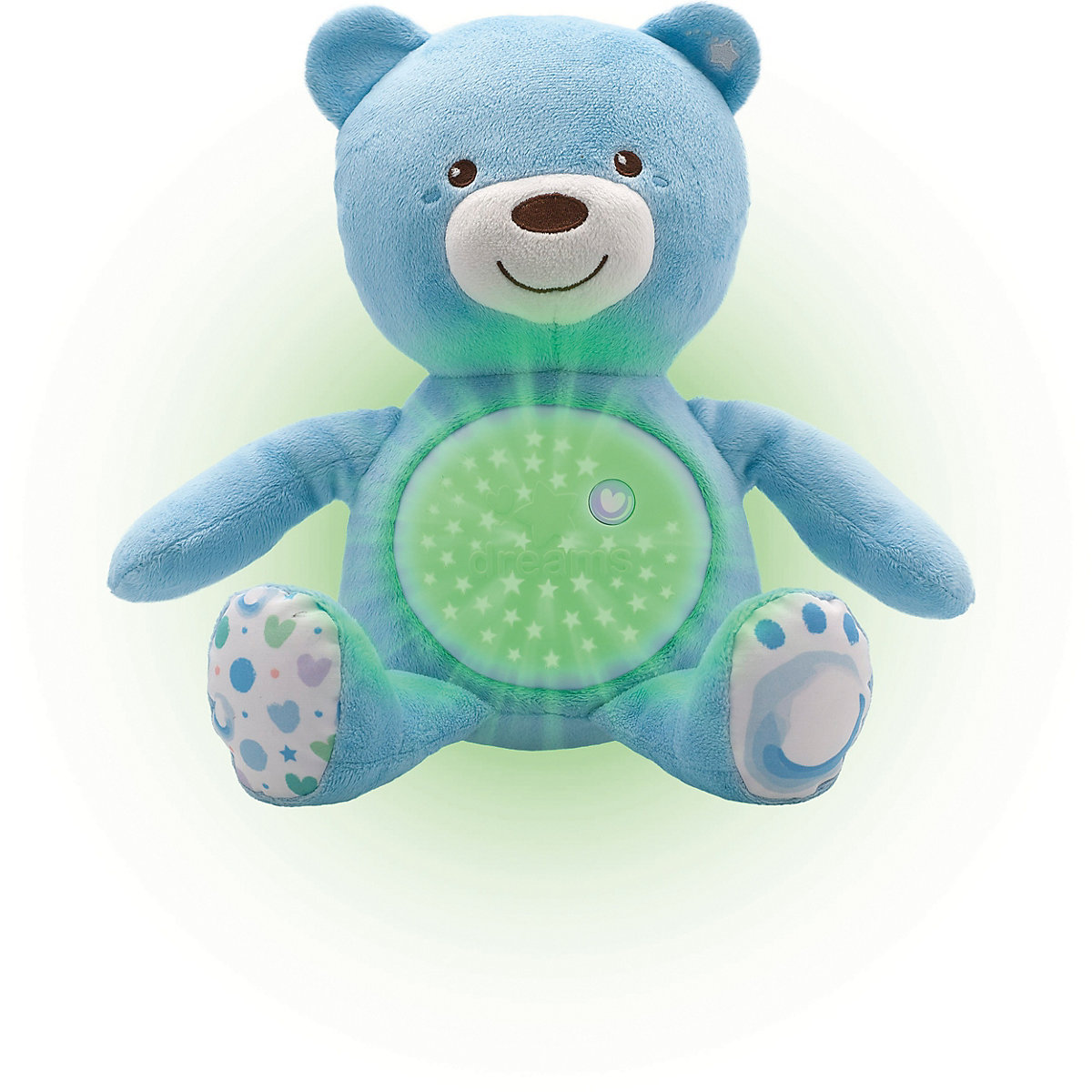 Nachtlicht mit Musik Baby Bär, blau