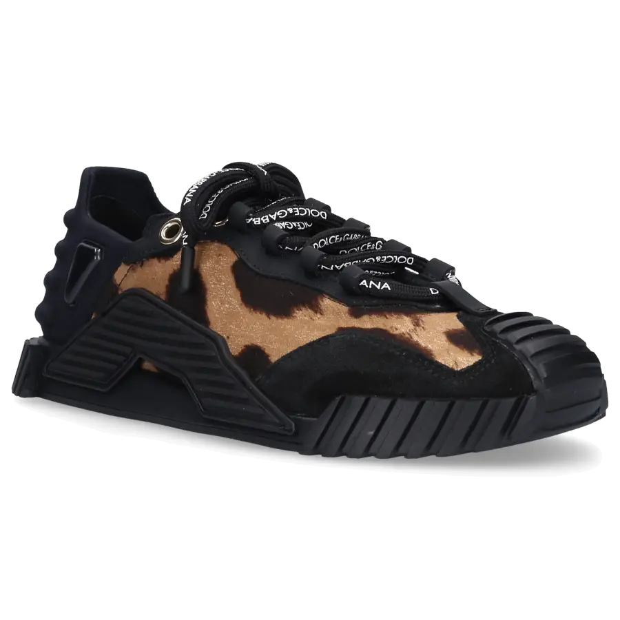 Dolce & Gabbana - Sneaker low NS1 Veloursleder - schwarz