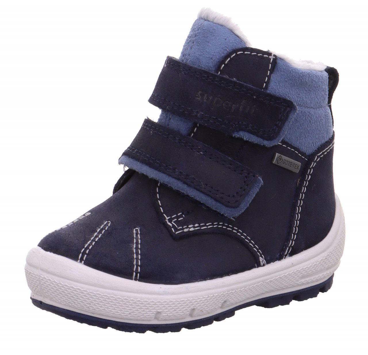 GROOVY - Blau Boots mit Klettverschluss