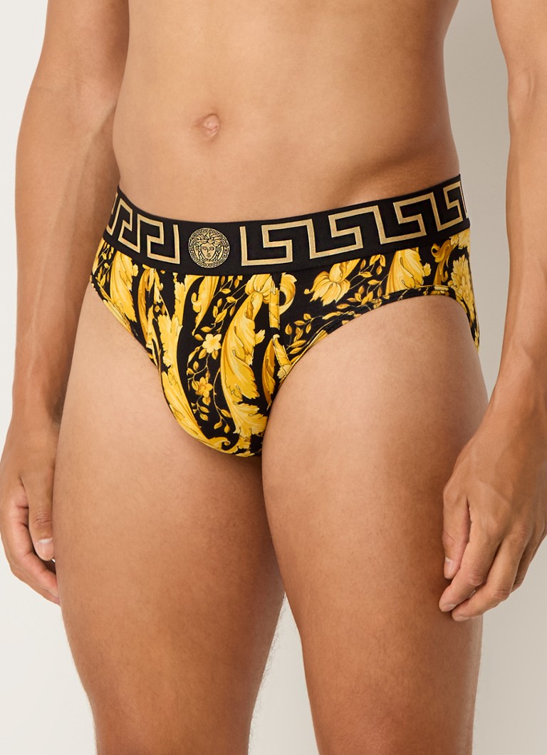 Versace biopamut alsónadrág logós sávval