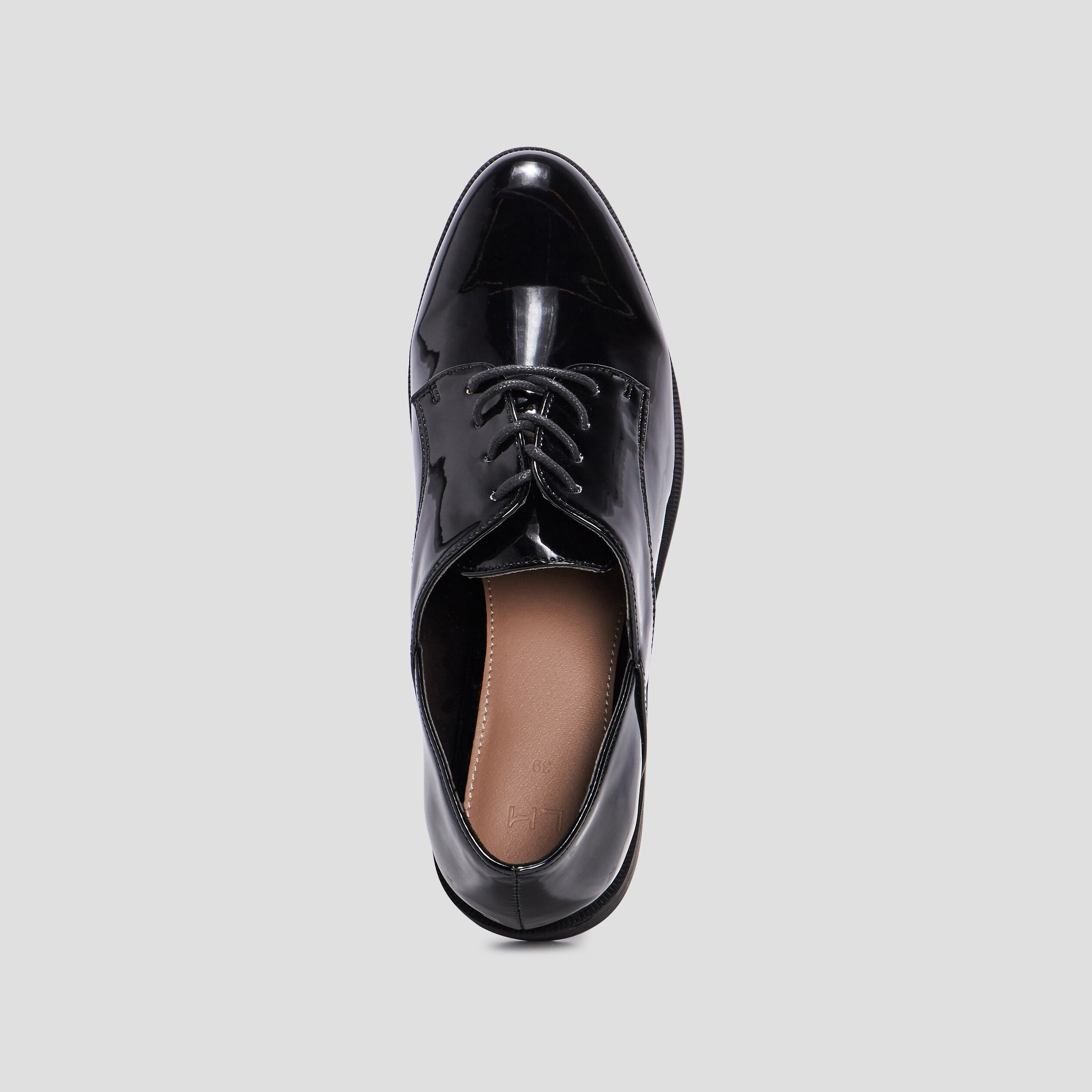 Derbies vernies noir femme | La Halle