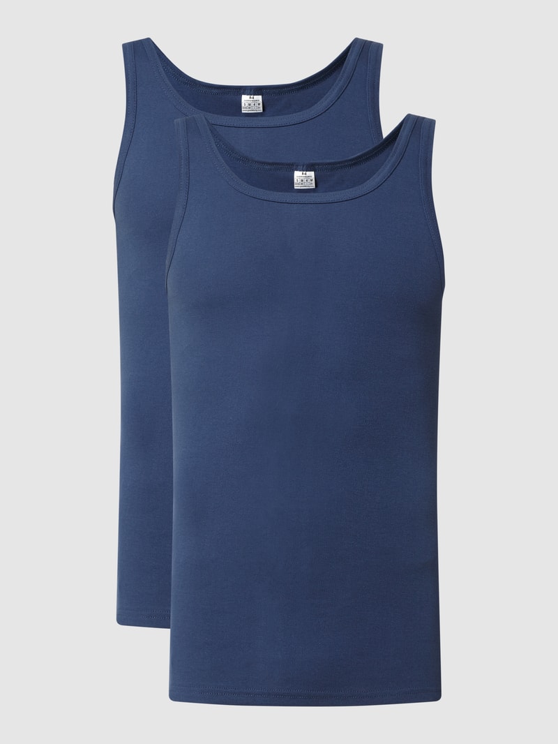 Tanktop aus Baumwolle im 2er-Pack in blau