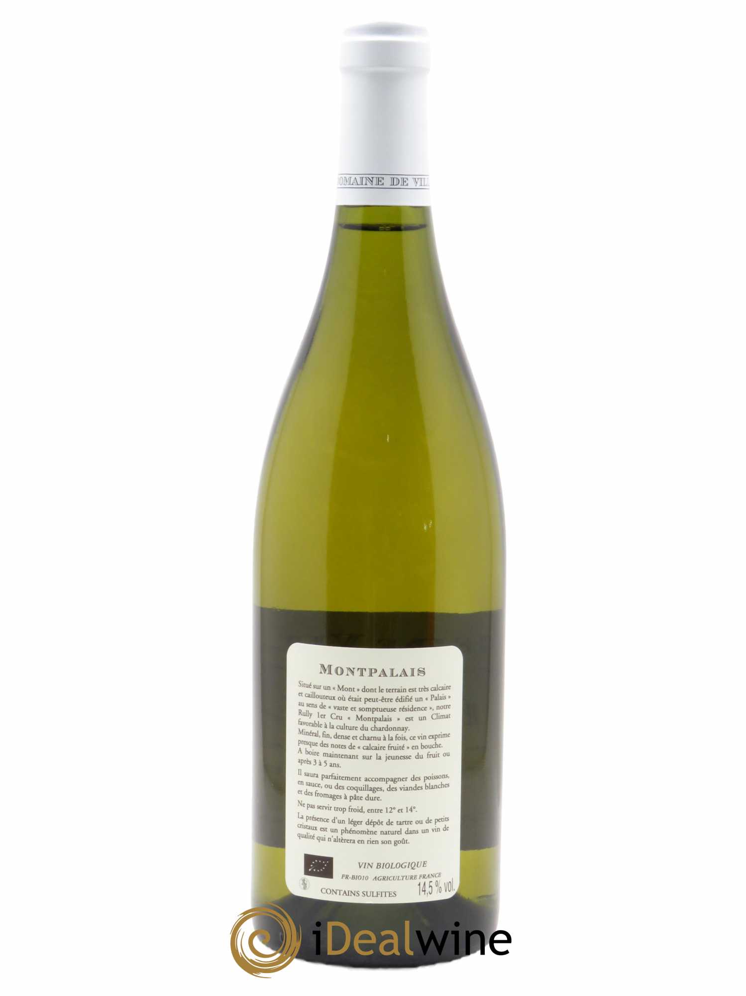 Rully 1er Cru Montpalais Domaine de Villaine  2019 - Lot de 1 Bouteille