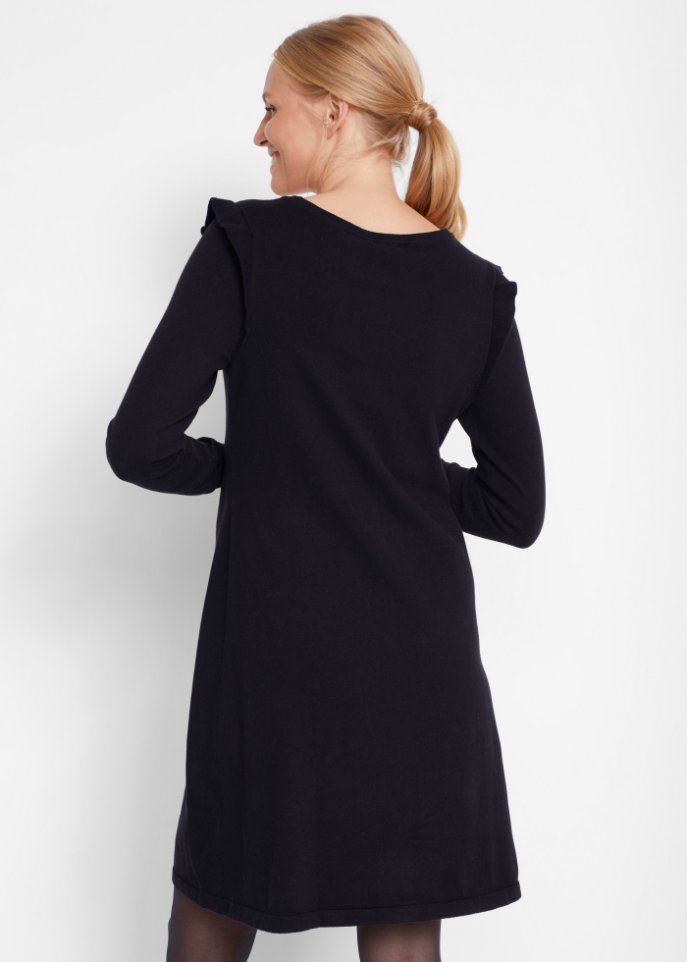 Leichtes Umstandsstrickkleid