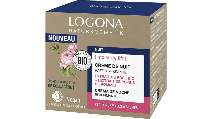 LOGONA Moisture Lift Schlafcreme 50 ml