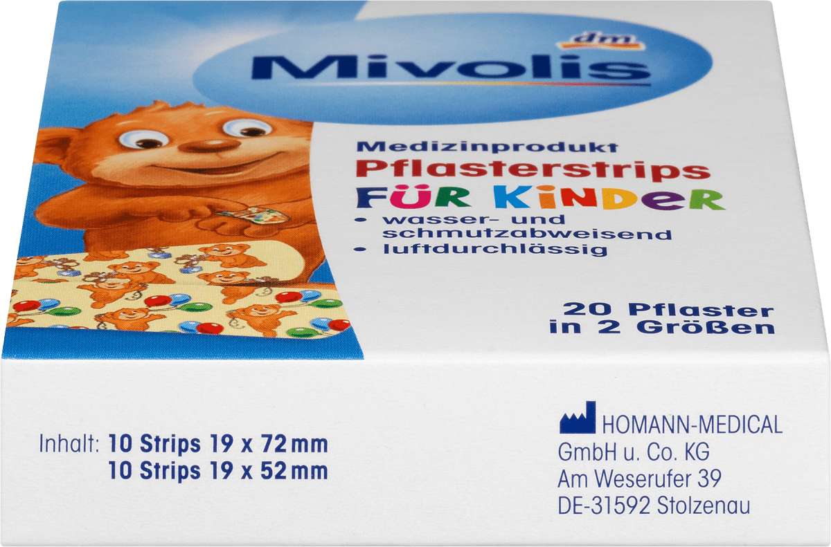 Pflasterstrips für Kinder, 20 St