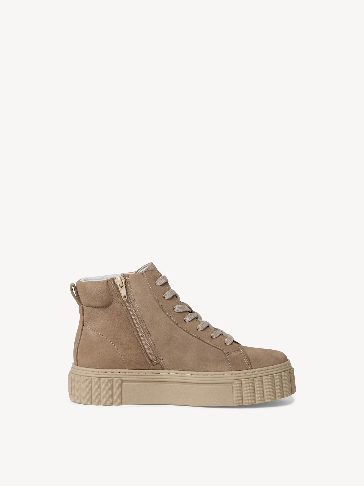 Bottine en cuir - beige