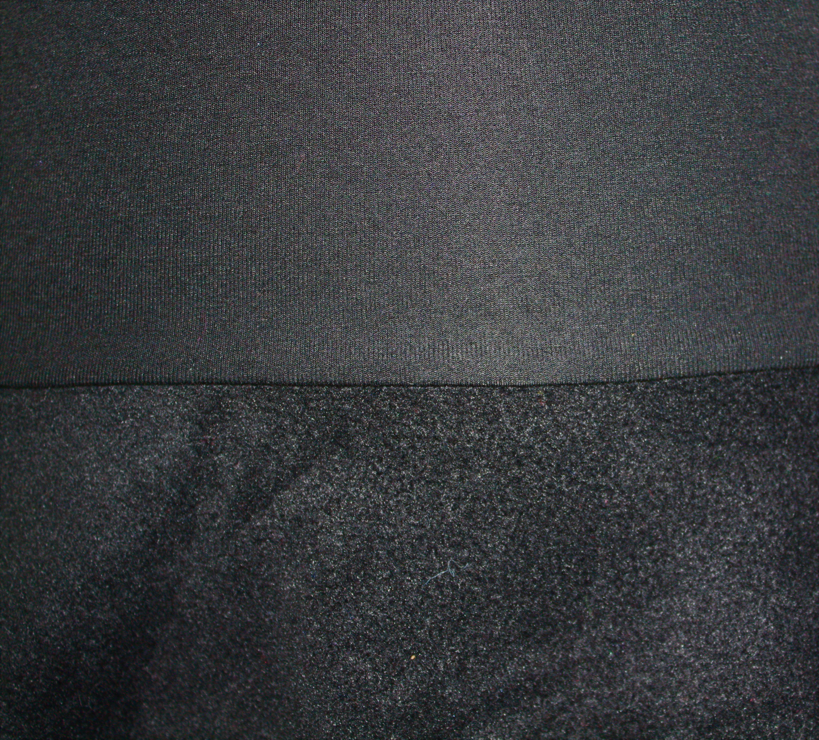 dunkle design A-Linien-Rock Fleece 57cm elastischer Bund