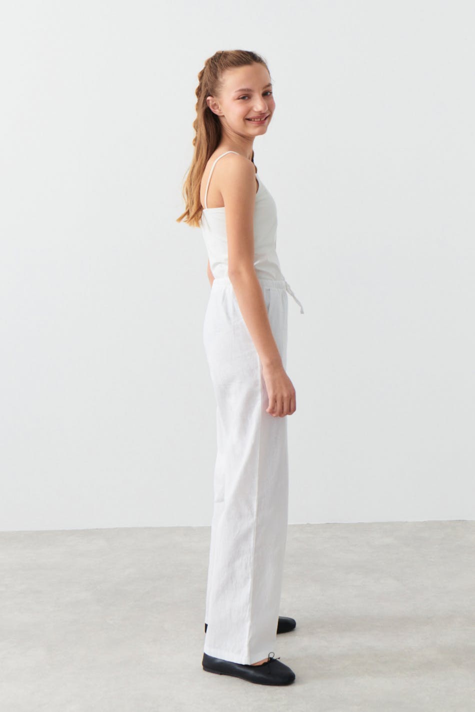 Y linenmix trousers