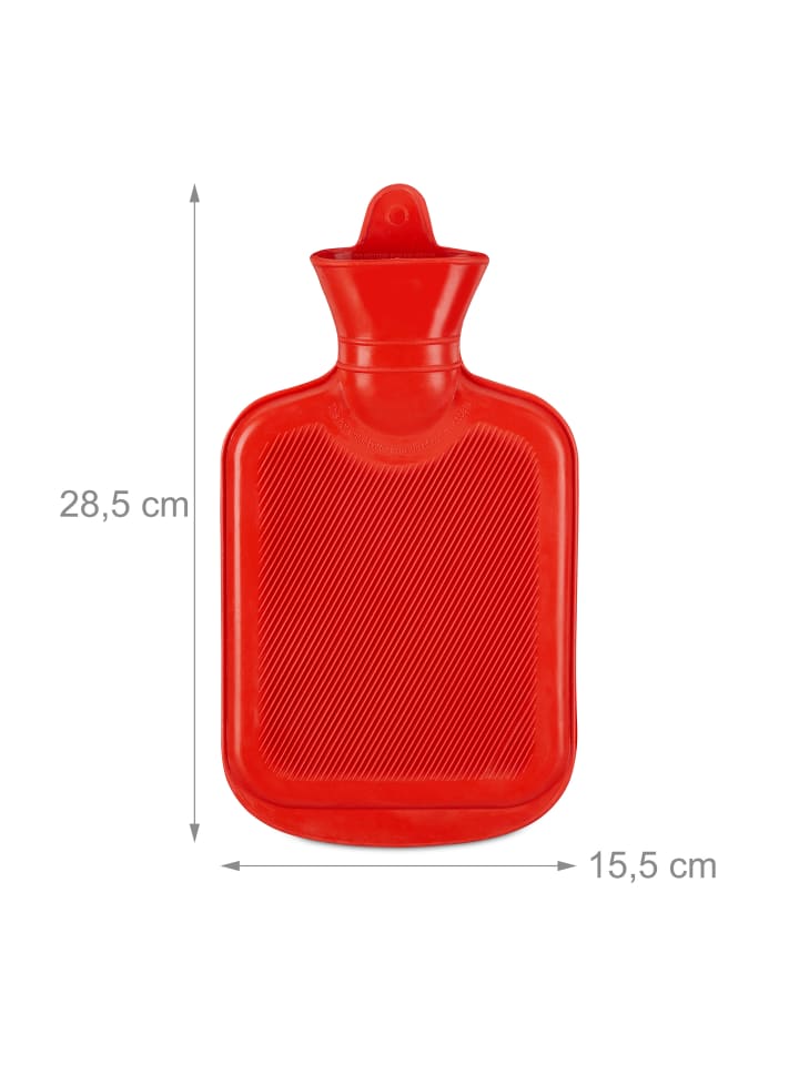 relaxdays Wärmflasche in Rot - 1 l günstig kaufen onesize