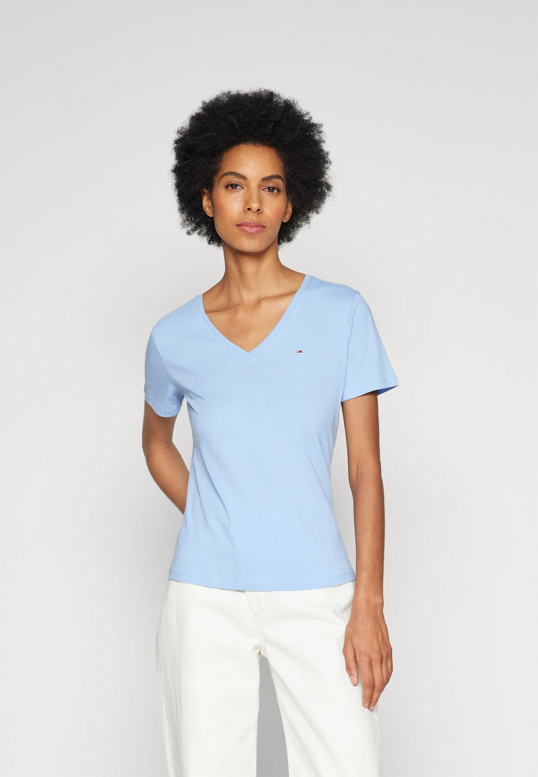 Tommy Jeans SOFT V NECK TEE PACK DE 2 - Camiseta básica