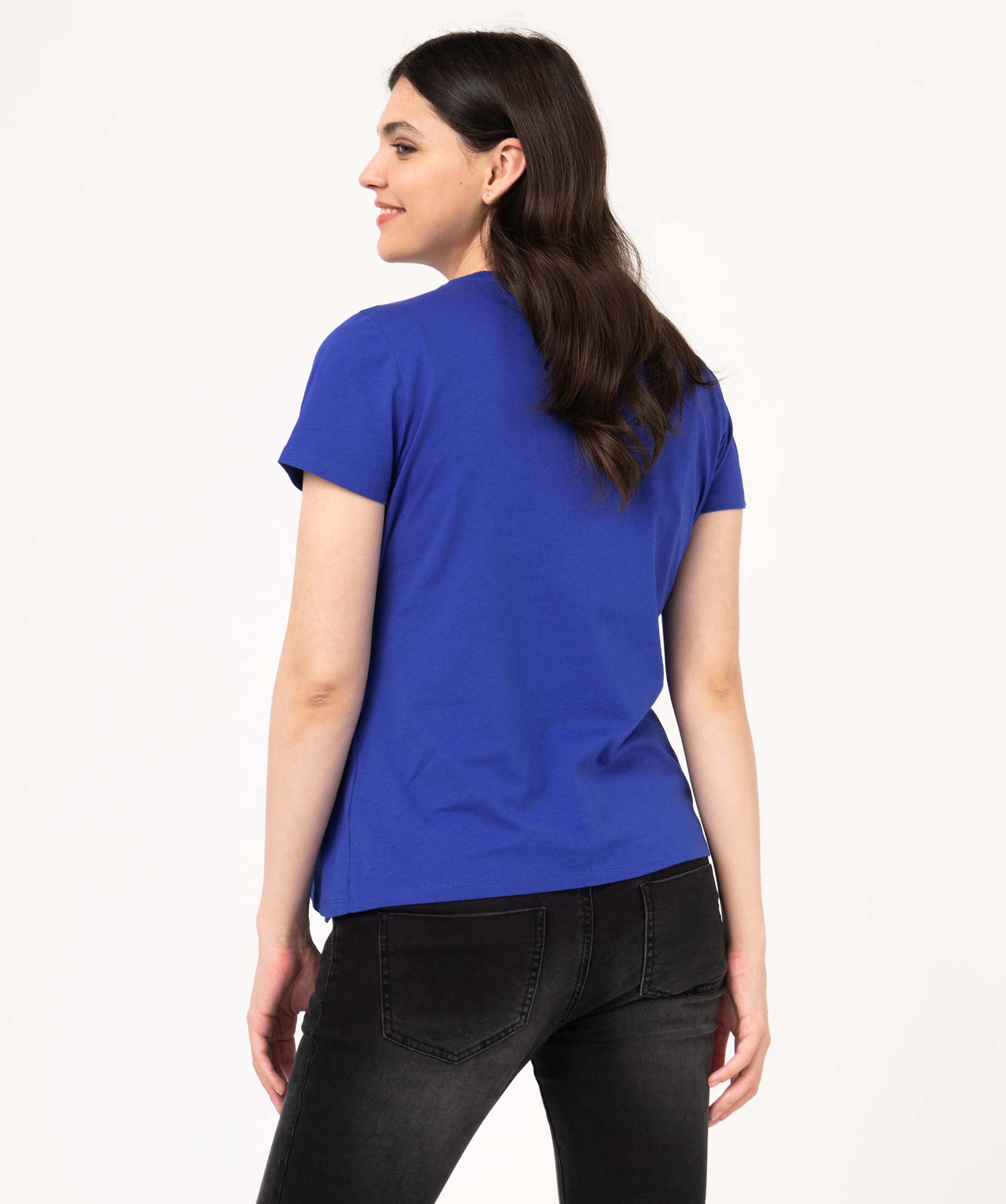 Tee-shirt de grossesse et d'allaitement à motifs noir | GEMO