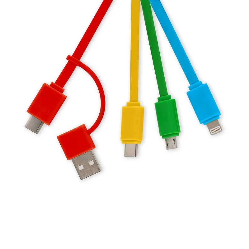 Cabo de carregamento 6 em 1 que também funciona como chaveiro - Link Up
