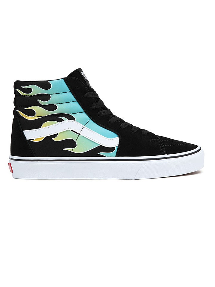 Vans Leder-Sneakers in Schwarz/ Türkis günstig kaufen