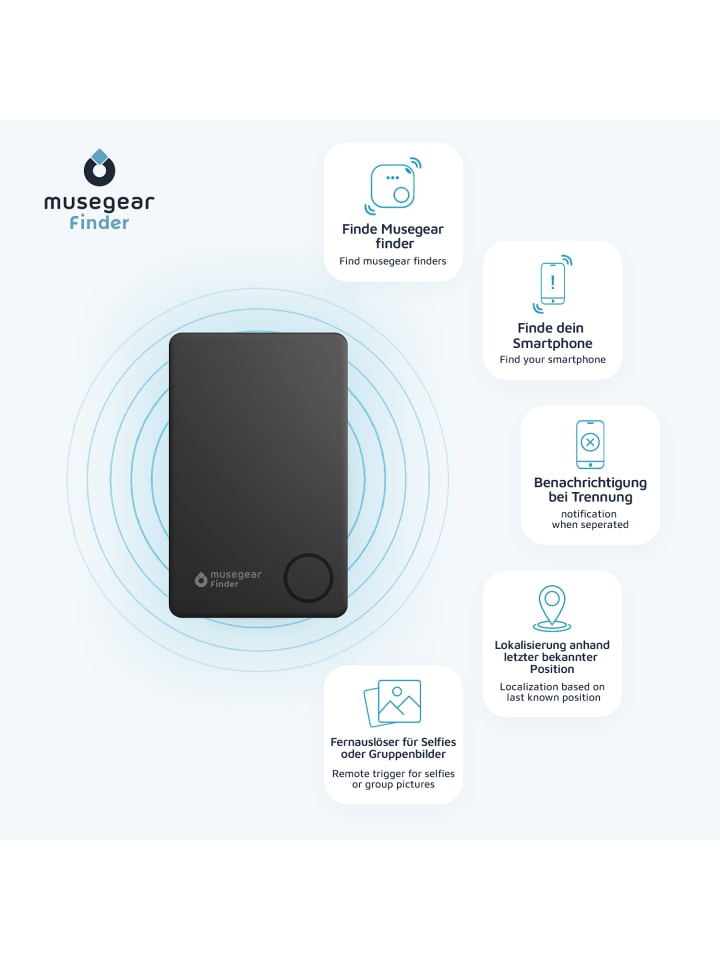 musegear Bluetooth-Schlüsselfinder 