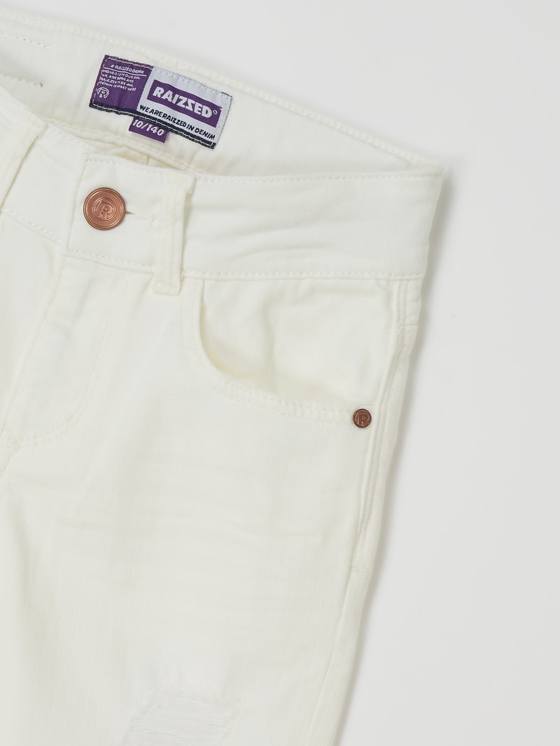 Super Skinny Fit Jeans mit Stretch-Anteil Modell 'Chelsea' in weiß