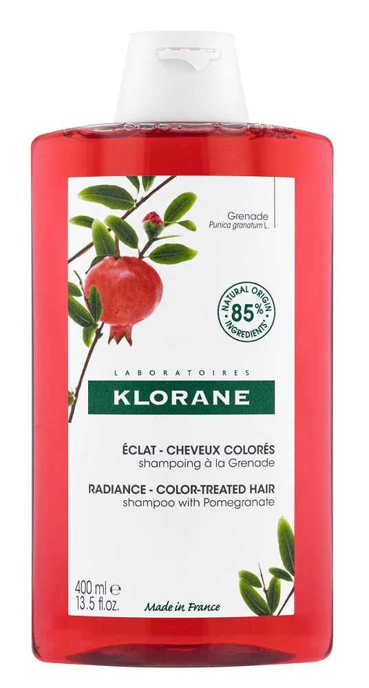 Klorane šampūnas su granatų ekstraktu