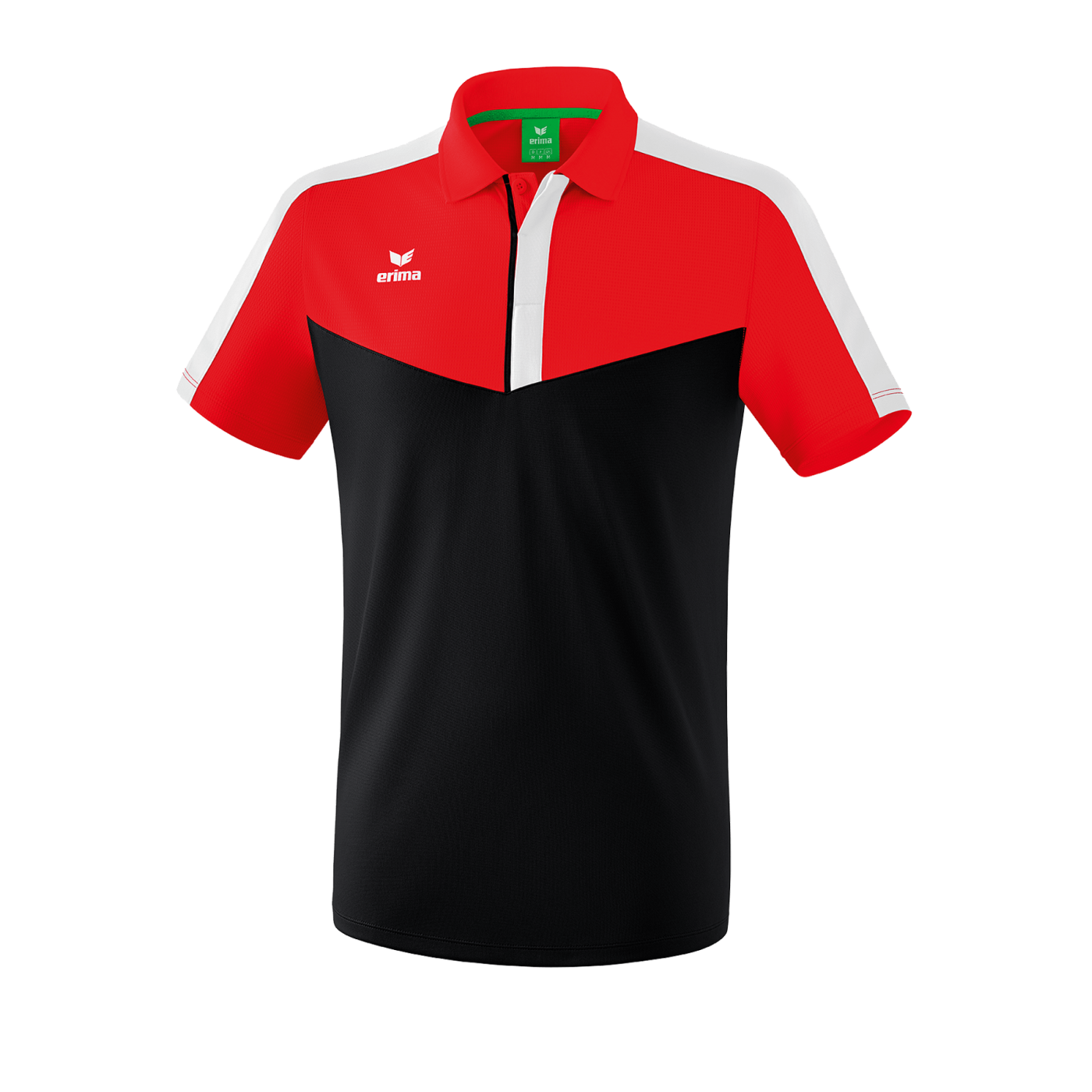 Erima Squad Poloshirt Rot Schwarz