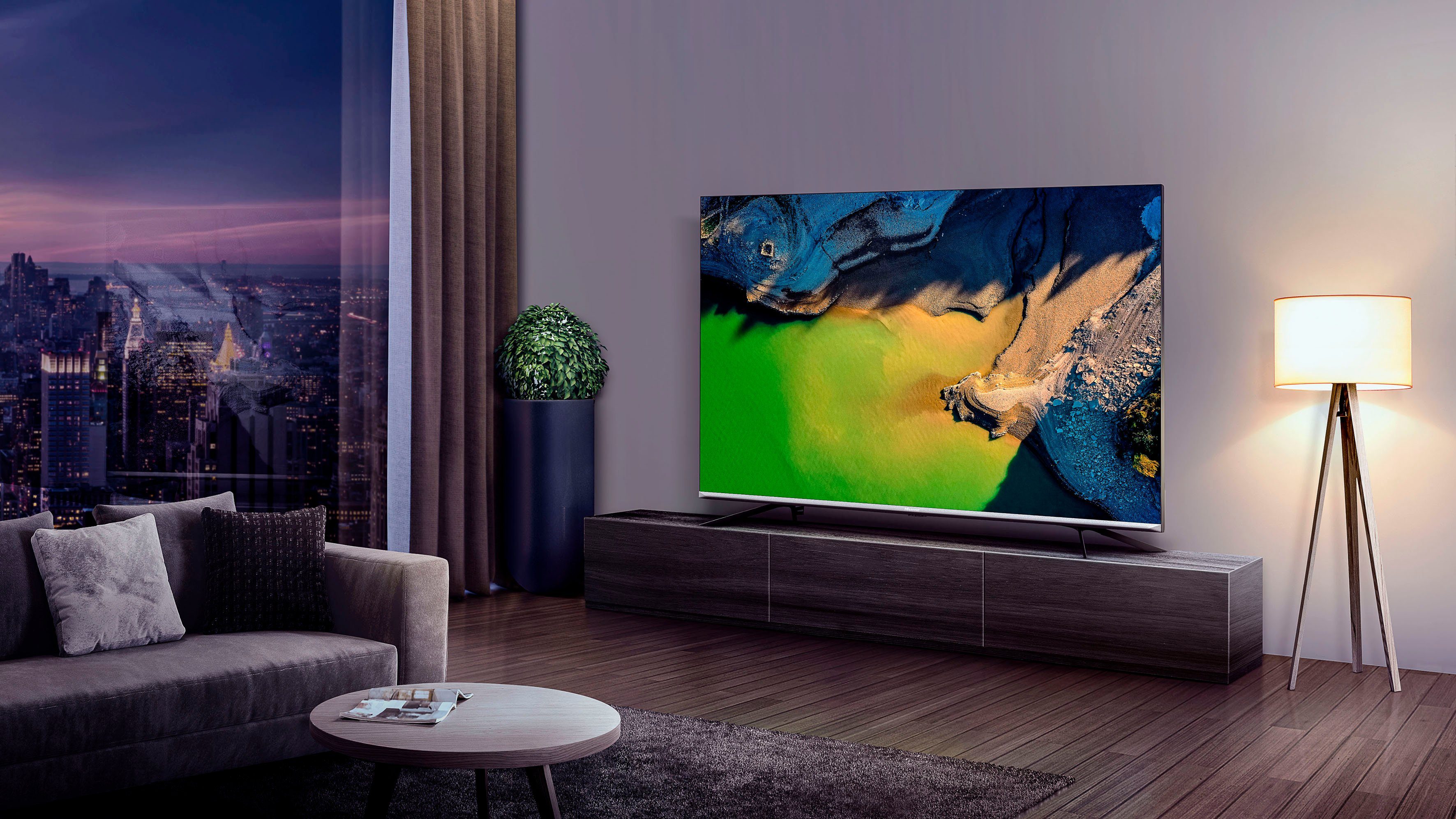 Hisense 50E76GQ QLED-Fernseher (126 cm/50 Zoll, 4K Ultra HD, Smart-TV, Quantum Dot, Dolby Vision & Atmos, USB Recording)