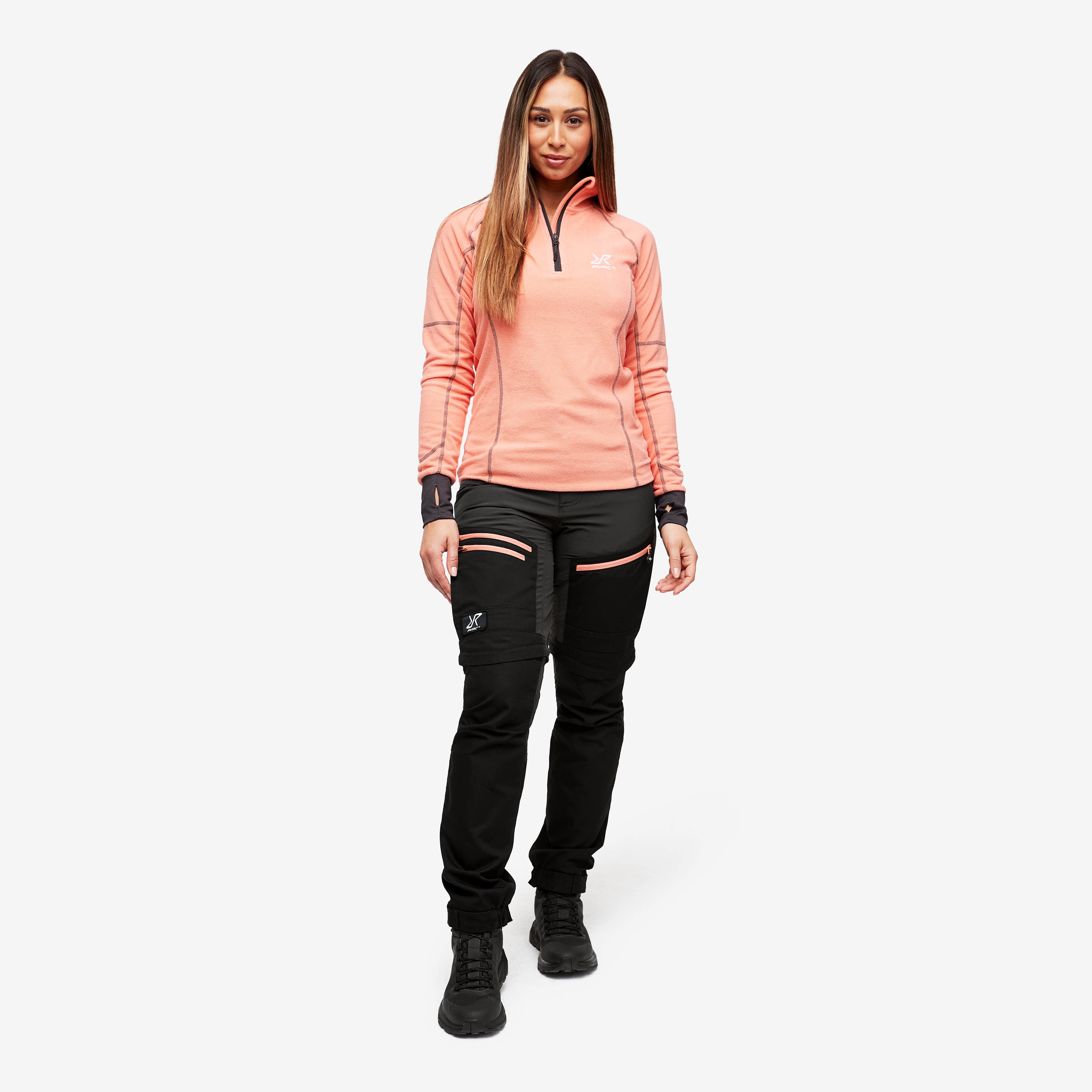 RVRC GP Pro Zip-off Pants Femme Anthracite/Burnt Coral