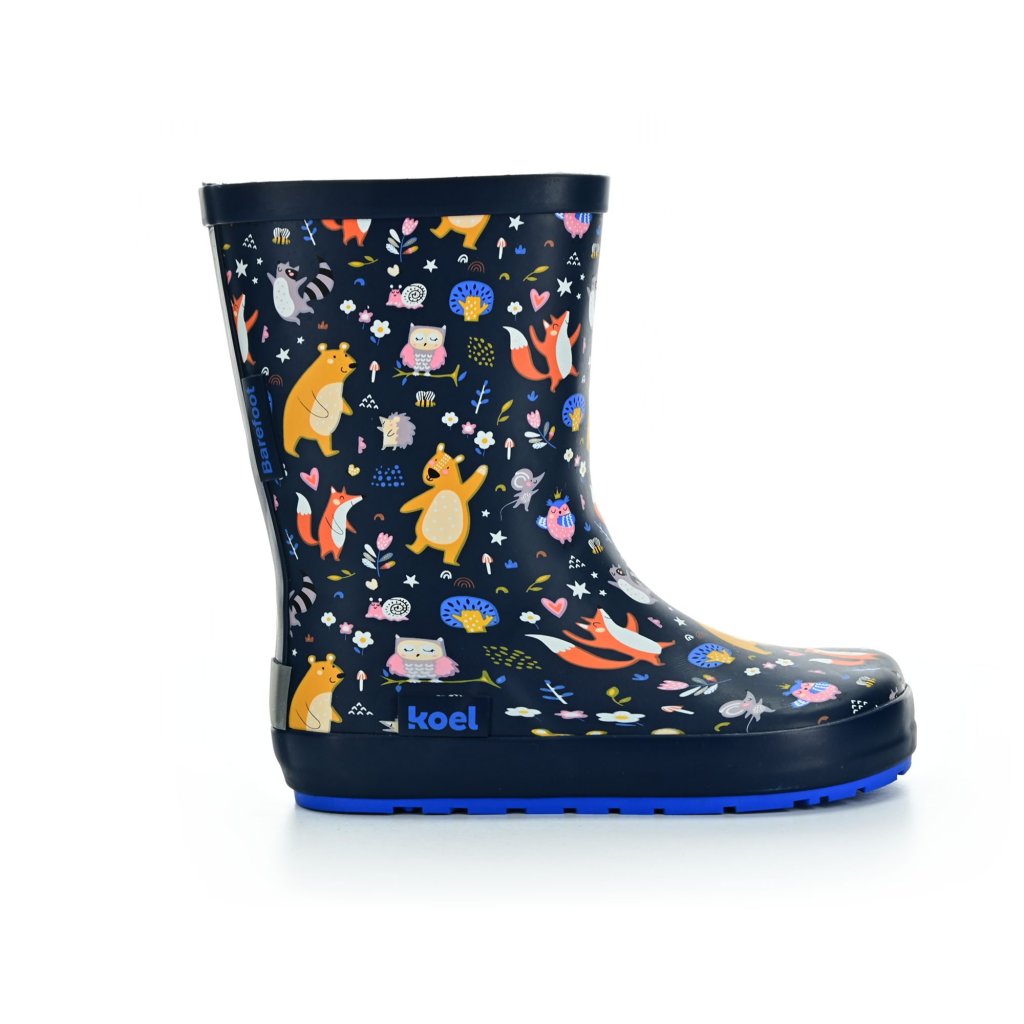Koel4Kids Bear Blue (Wellie Bare) Gummistiefel