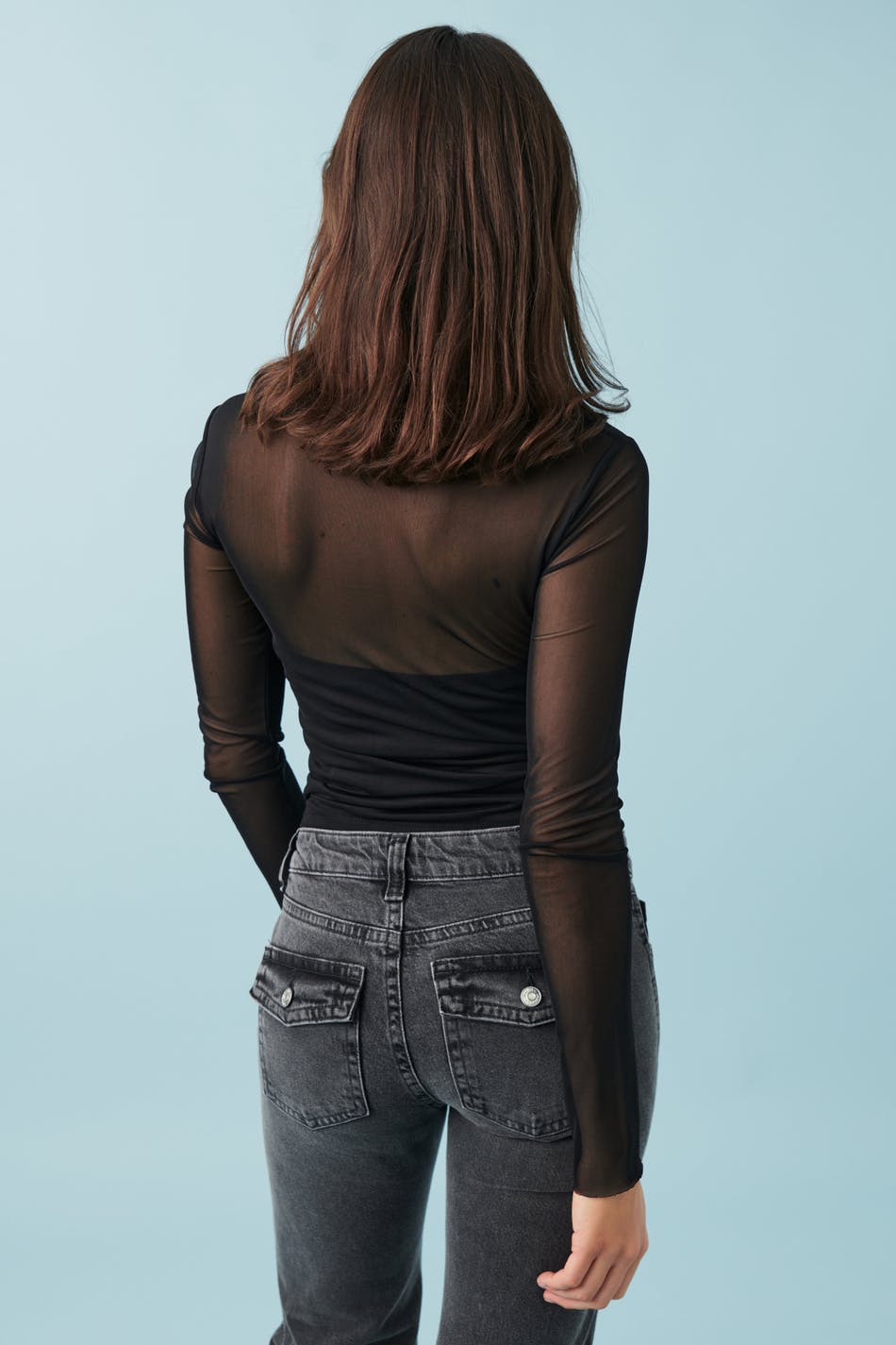 Mesh longsleeve top
