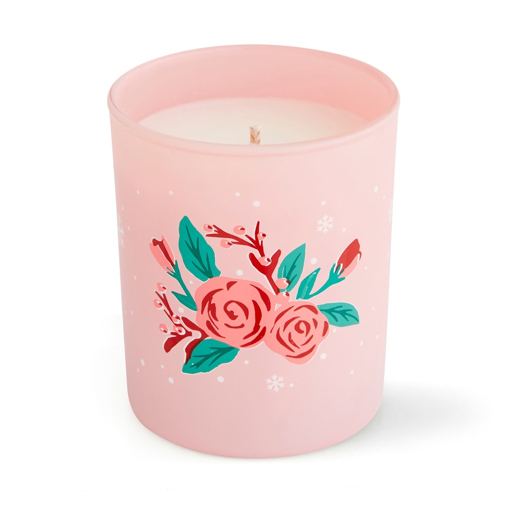 Nocibé Hiver Enchanté - Bougie Bougie Parfumée rose & baies givrées
