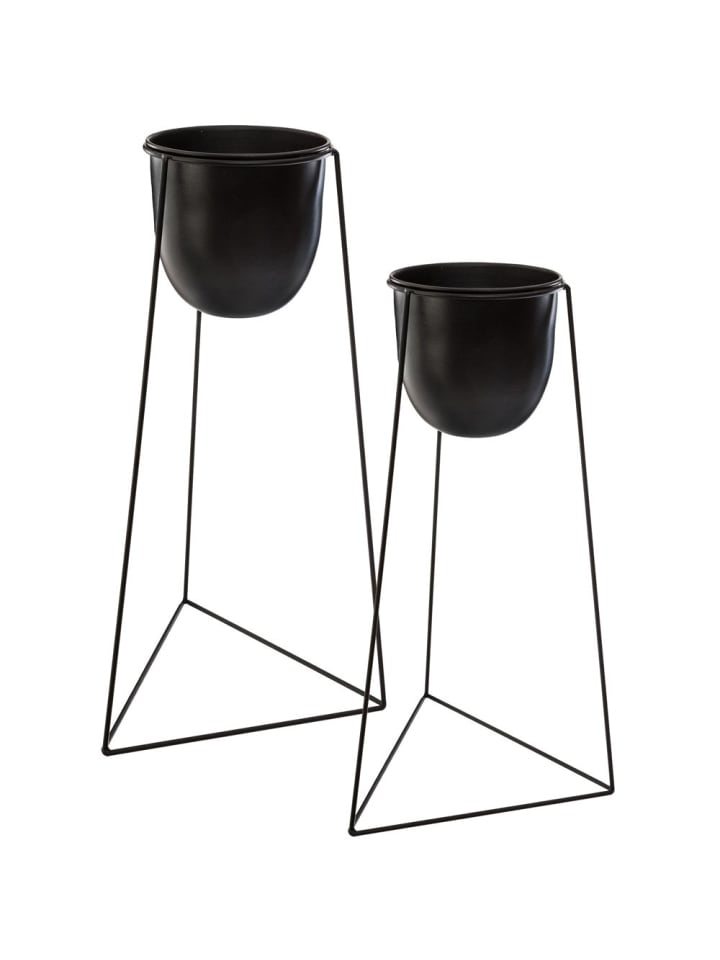 Atmosphera Créateur d'intérieur Blumentöpfe in schwarz günstig kaufen onesize